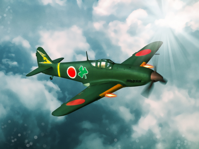 大東亜戦争のころの戦闘機「一式戦闘機・隼(キ43)」